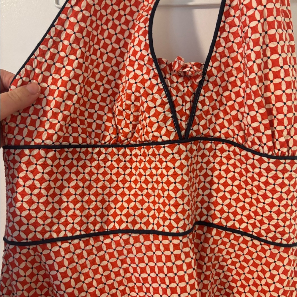 J. Crew Backless Halter Sun Dress Summer Chic Delicate Flirty Size 8 - Picture 3 of 5